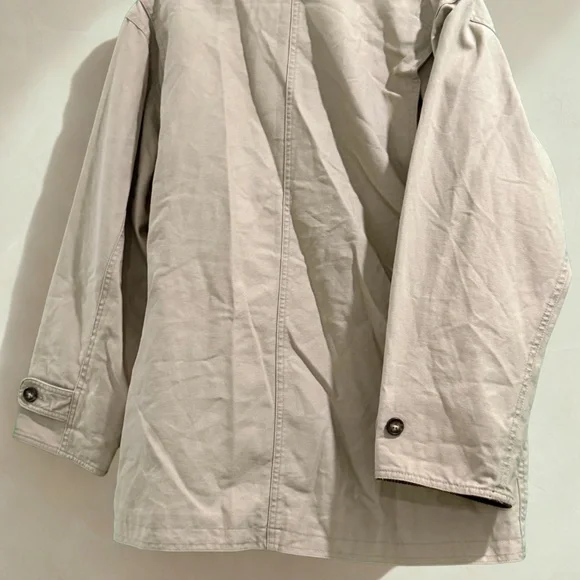 Vintage 1990s Lands’ End Barn Coat with Corduroy Collar- Size M